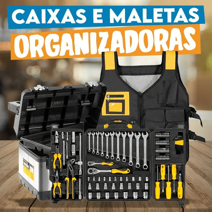 Caixas e maletas organizadoras